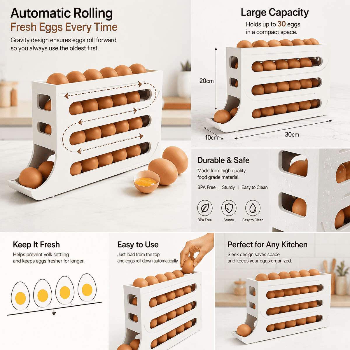 Egg Rolling Dispenser
